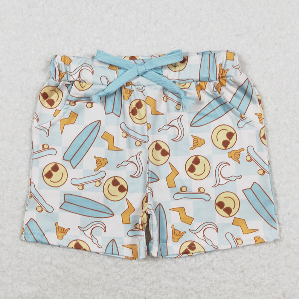 Baby Boys Shorts Summer Green Checkered Bottom Shorts SS0200