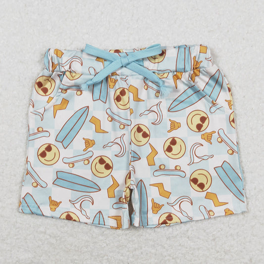 Baby Boys Shorts Summer Green Checkered Bottom Shorts SS0200