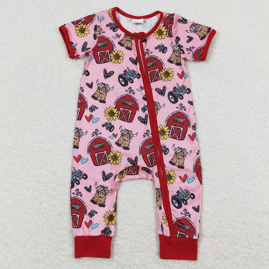 Farm Cute Baby Infant Girls Romper Summer Girls Jumpsuit SR1368