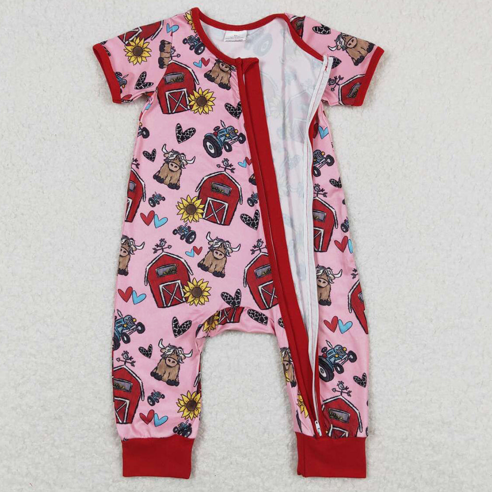 Farm Cute Baby Infant Girls Romper Summer Girls Jumpsuit SR1368