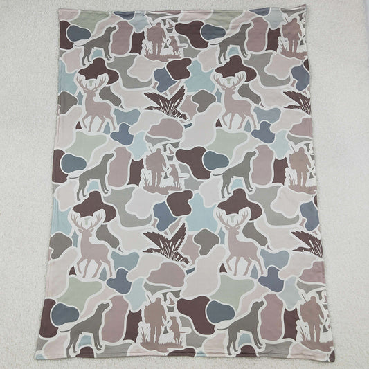 Baby Kids Blankets Gray Deer Ducks Camo Western Hunting Blankets BL0212 9.20