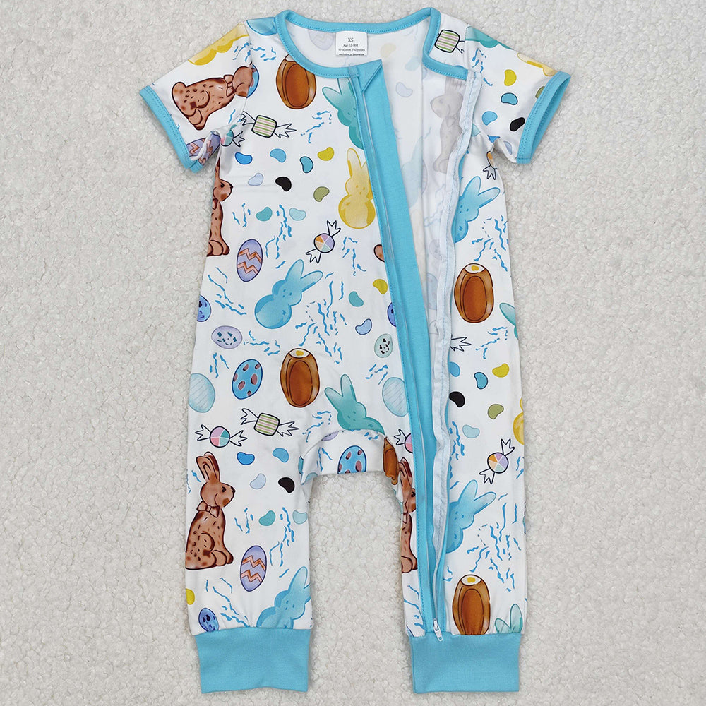 Baby Infant Girls Rompers Easter Rabbits Zip Rompers SR2713 SR2712 3.7