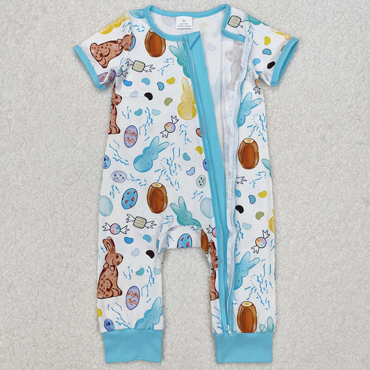 Baby Infant Boys Rompers Easter Rabbits Zip Rompers SR2713 3.7