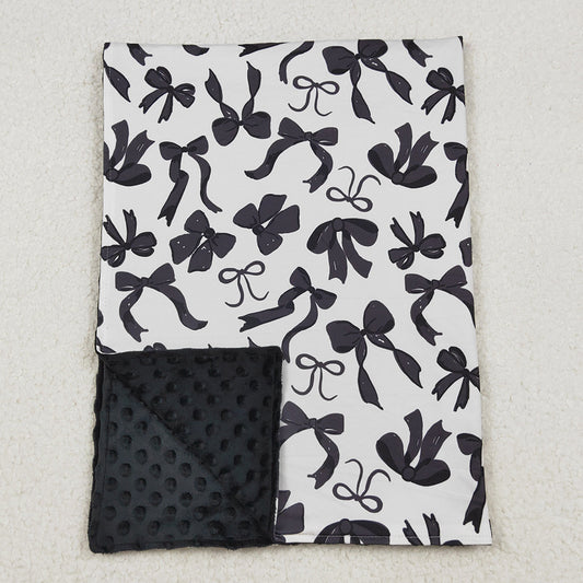 Baby Kids Girls Blankets Black Bows Plaid Fall Blankets BL0217 9.20
