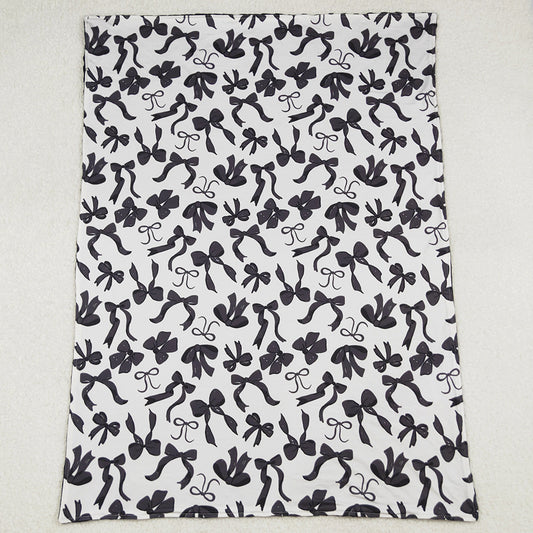 Baby Kids Girls Blankets Black Bows Plaid Fall Blankets BL0217 9.20