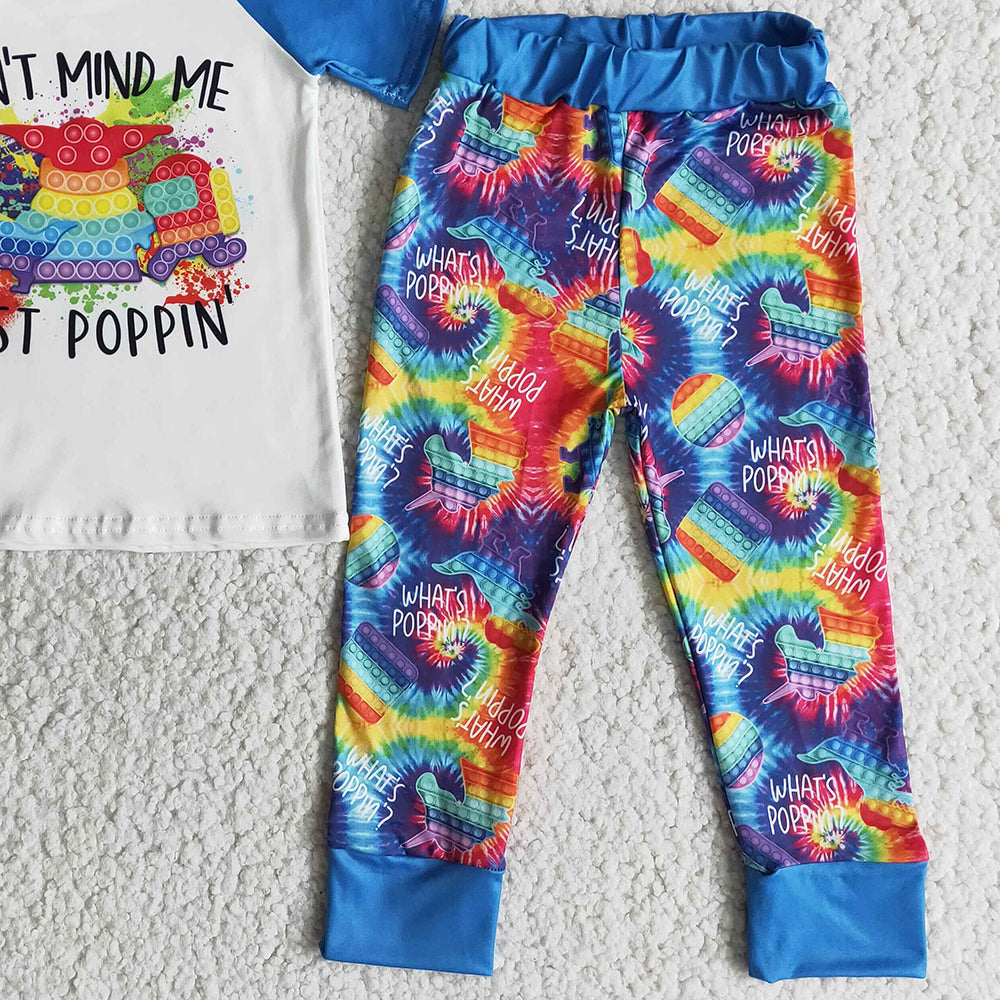 Boys Boutique Clothing Sets Short Sleeve Long Pants Baby Boys Clothes Outfits E11-18