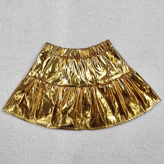 Baby Girls Skirts Golden Leather Skirts GLK0043 3.7