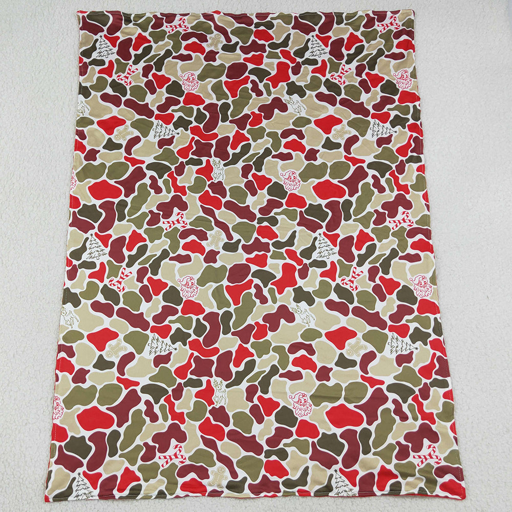 Baby Boys Deer Candy Cane Camo Christmas Blankets BL0257