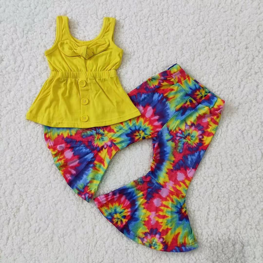 New Sale Girls Clothes Bell Bottom Outfits A17-24