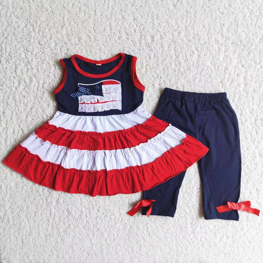 July 4th Baby Girls Clothes Set A4-17 4.1