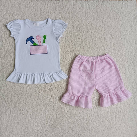 Boutique Baby Girls Clothes Shorts Sets B3-1