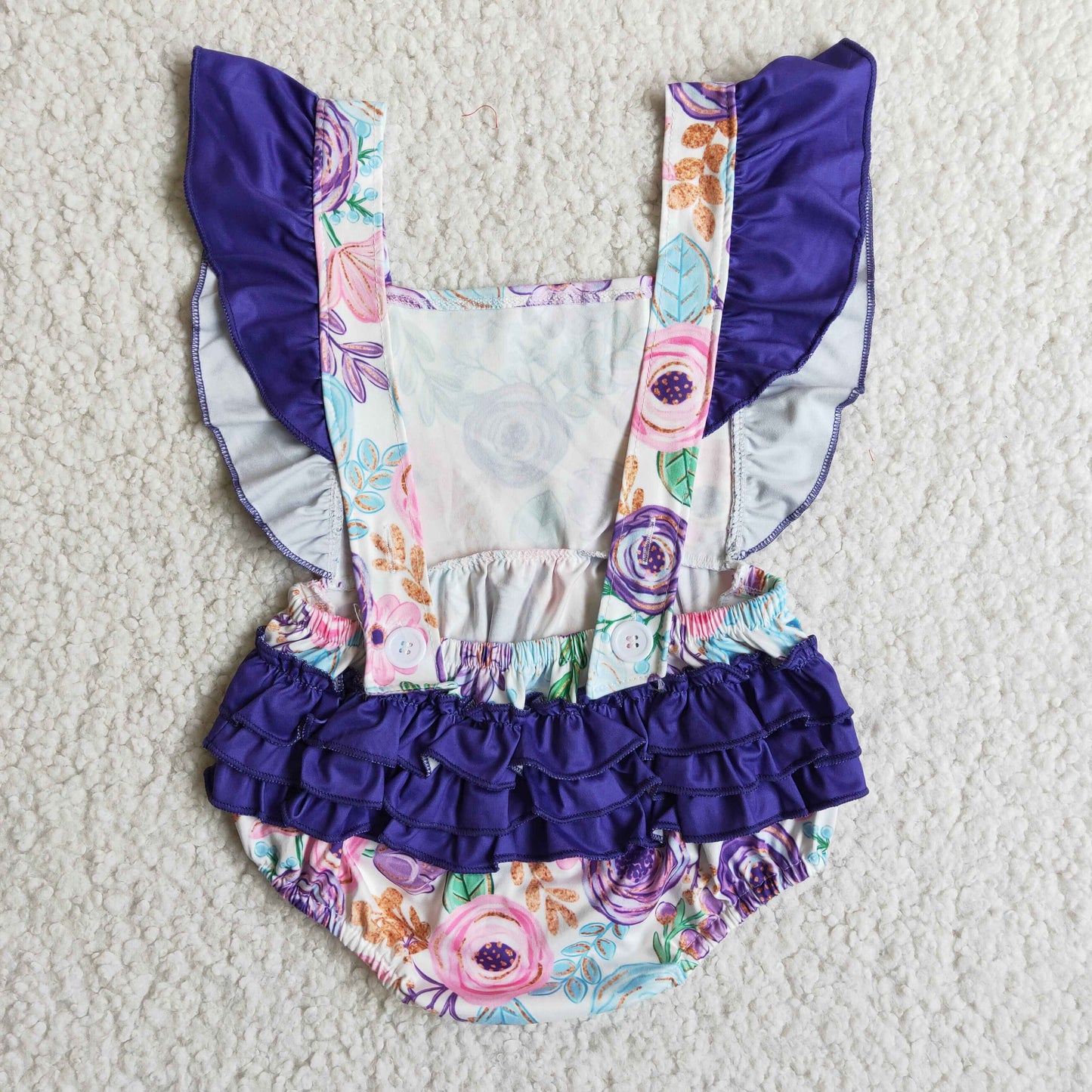 Flower Infant Baby Girls Romper Boutique Toddler Baby Girls Rompers B3-27 6.5