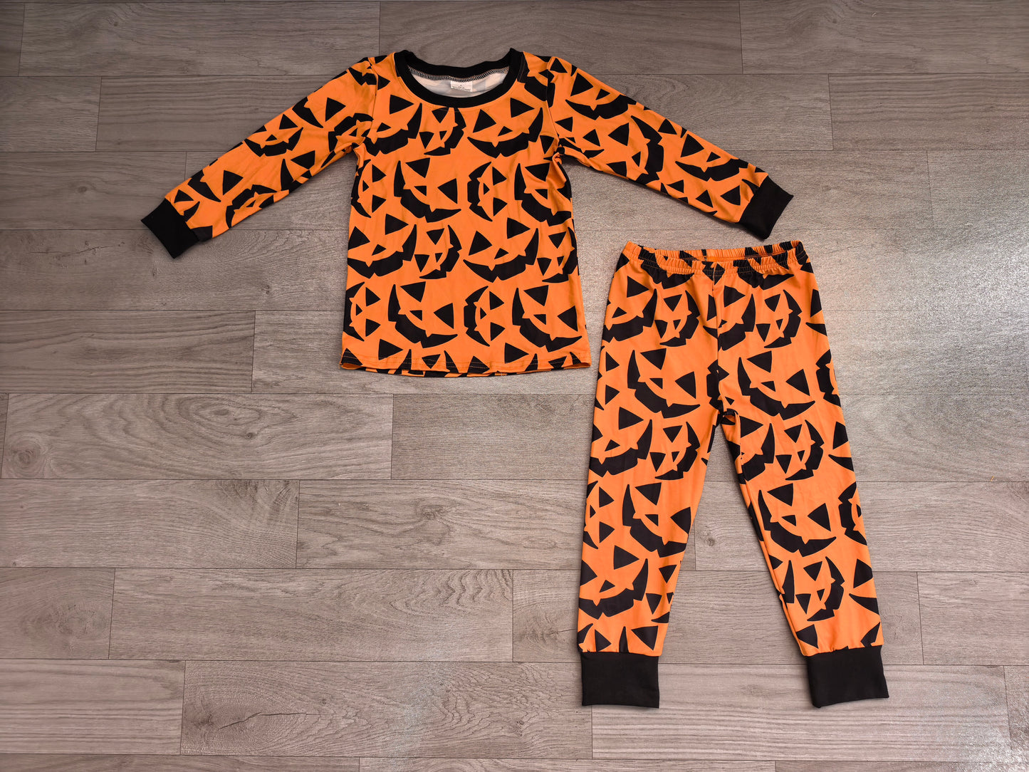 Baby Boys Ghost Pumpkins Top Pant Halloween Pajamas Set Preorder BLP1549