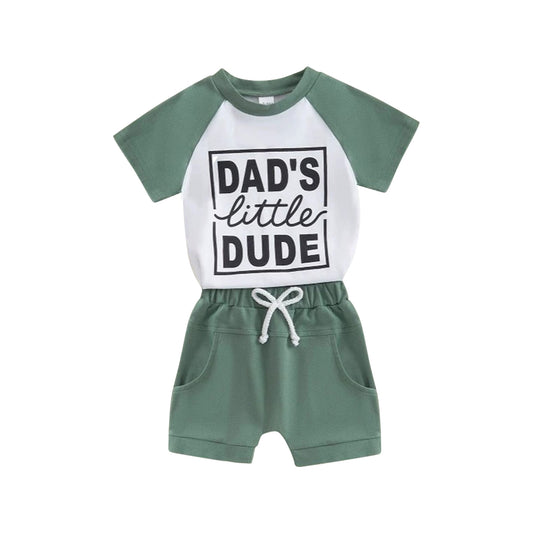 Baby Boys Clothes Short Sleeves Dad's Litter Top Pockets Shorts Sets Preorder BSSO1475 3.28