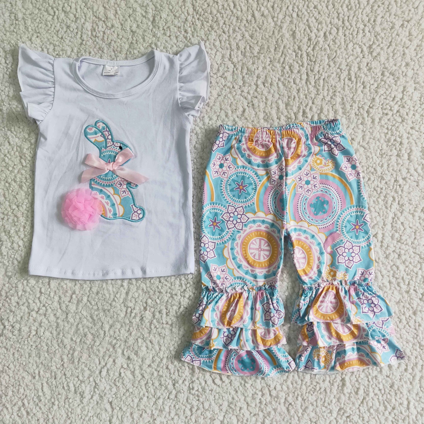 Cute Easter Girls Clothing Sets C7-4