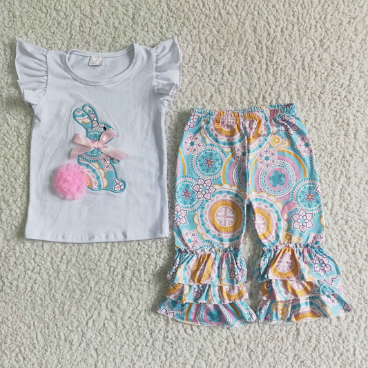 Cute Easter Girls Clothing Sets C7-4