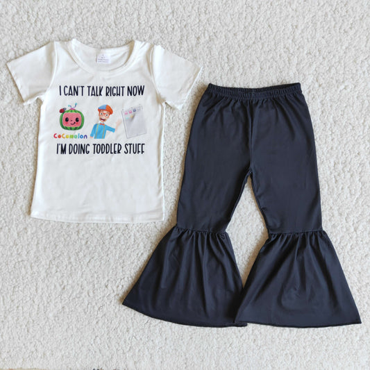 Fashion Baby Girls Clothes Bell Pants Sets E9-14 3.25