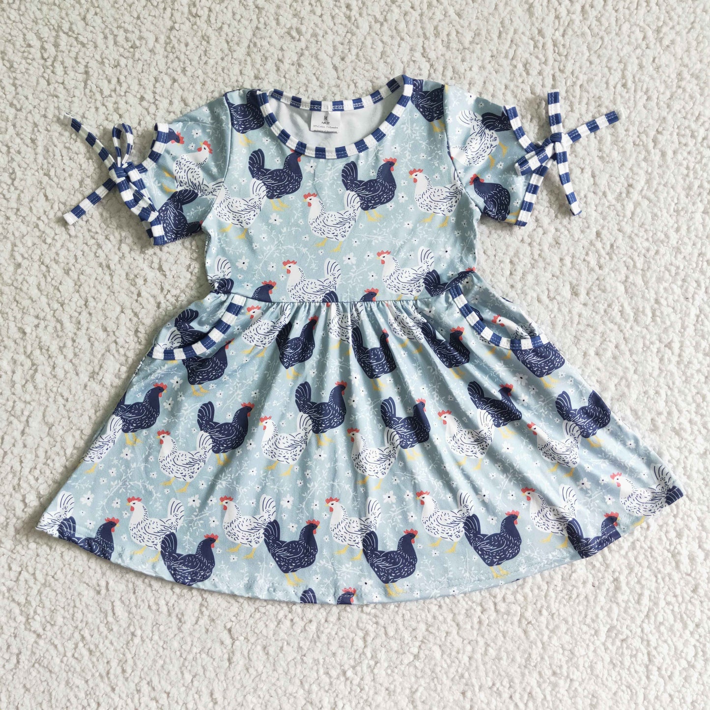 Fashion Baby Girl Dress Chicken Cute Girls Dress GSD0094