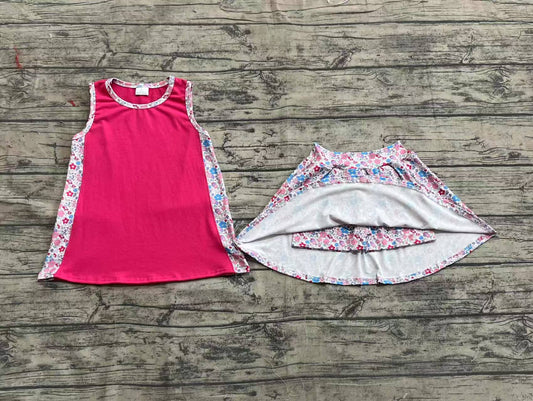 Baby Girls Clothes Pink Tunic Top Skorts Skirts Clothes Sets Preorder GSD1926 3.22