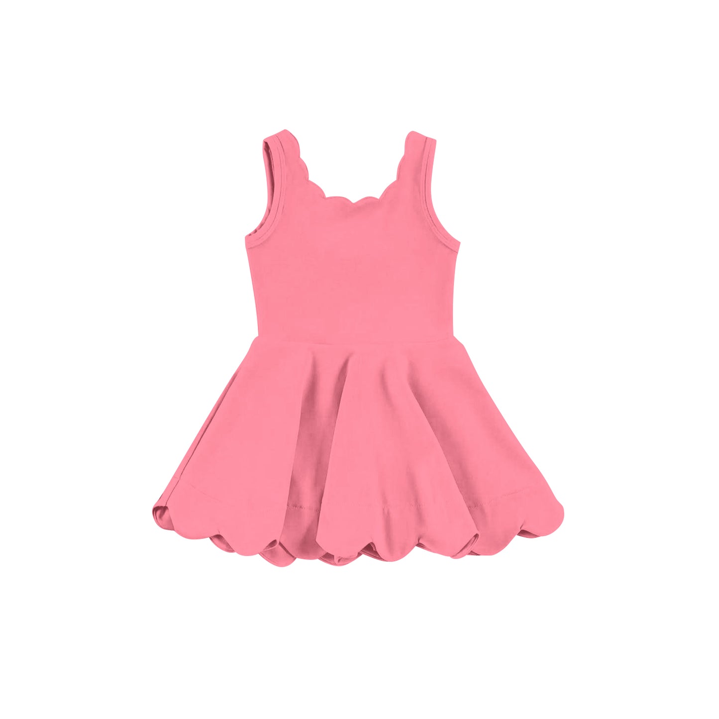 Baby Girls Dress Pink Sleeveless Yoga Active Knee Length Dresses Preorder GSD2371 3.24