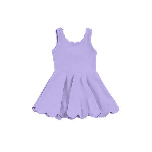 Baby Girls Dress Lavender Sleeveless Yoga Active Knee Length Dresses Preorder GSD2372 3.24