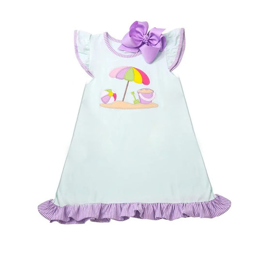 Baby Girls Dress Flutter Sleeves Beach Knee Length Dresses Preorder GSD2454 4.4