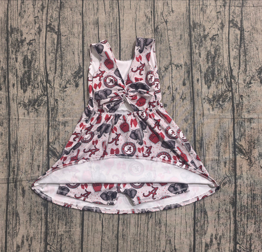 Baby Girls Dress Elephants A Team Yoga Active Shorts Knee Length Dresses Preorder GSD3582