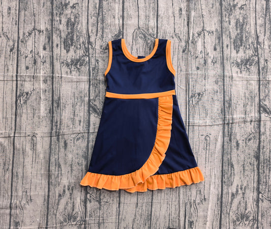 Baby Girls Dress Sleeveless Purple Orange Yoga Active Short Knee Length Dress Preorder GSD4131