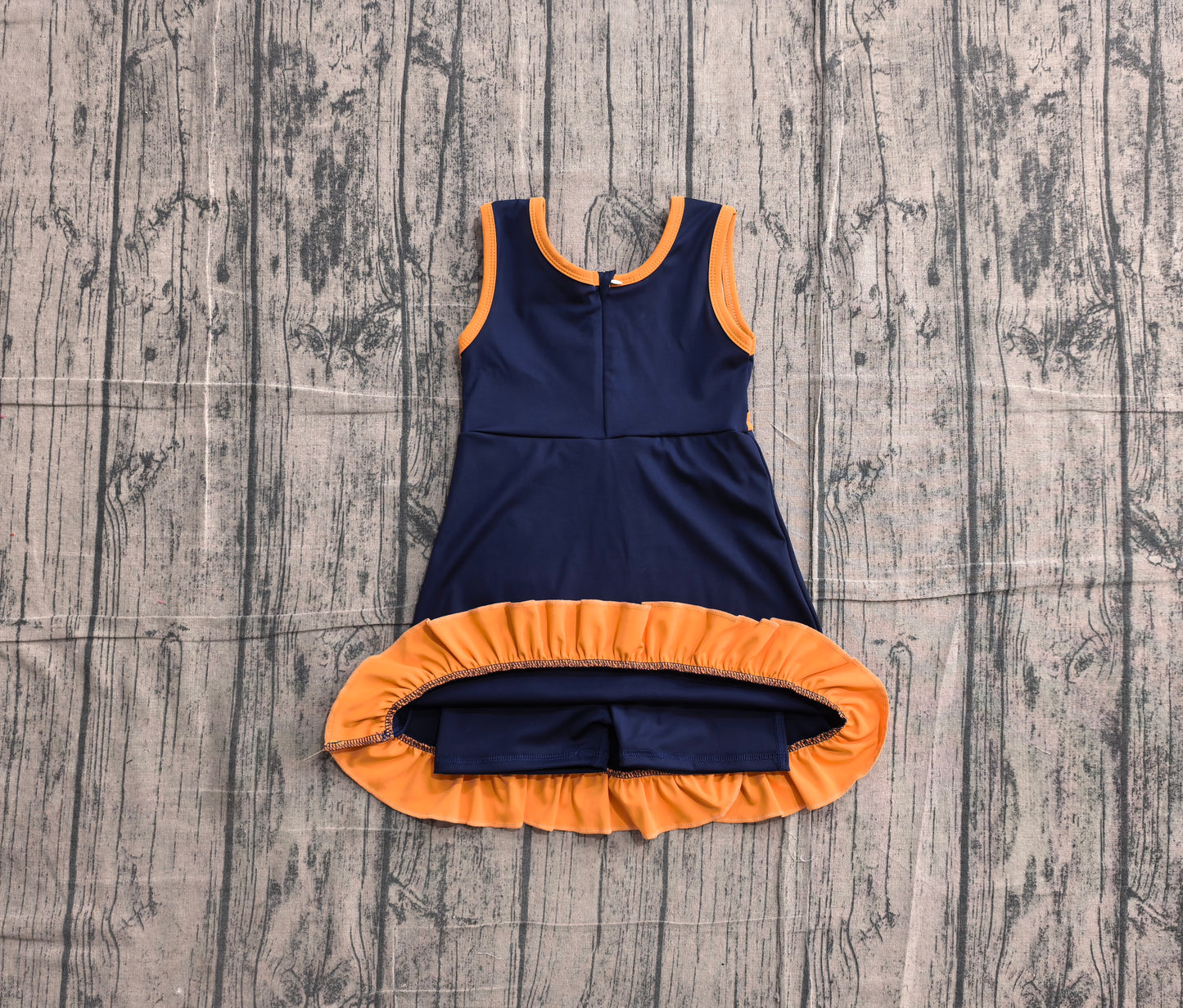 Baby Girls Dress Sleeveless Purple Orange Yoga Active Short Knee Length Dress Preorder GSD4131