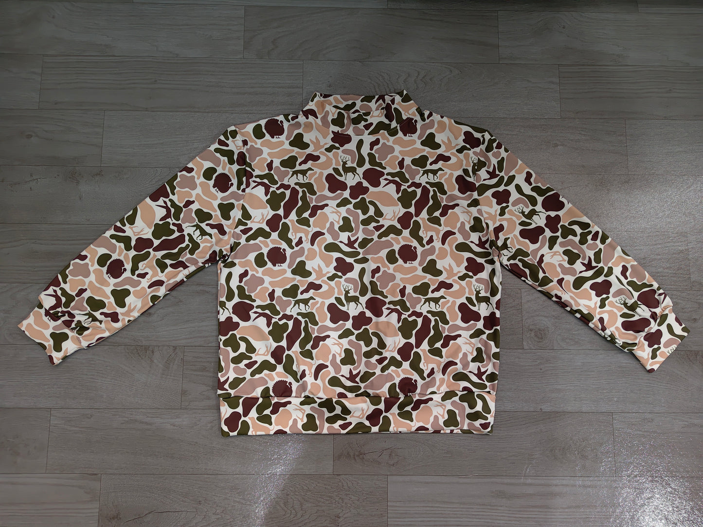 Adult Women Clothes Deer Dogs Ducks Camo Yoga Active Long Sleeve T-shirts Top Preorder GT1818