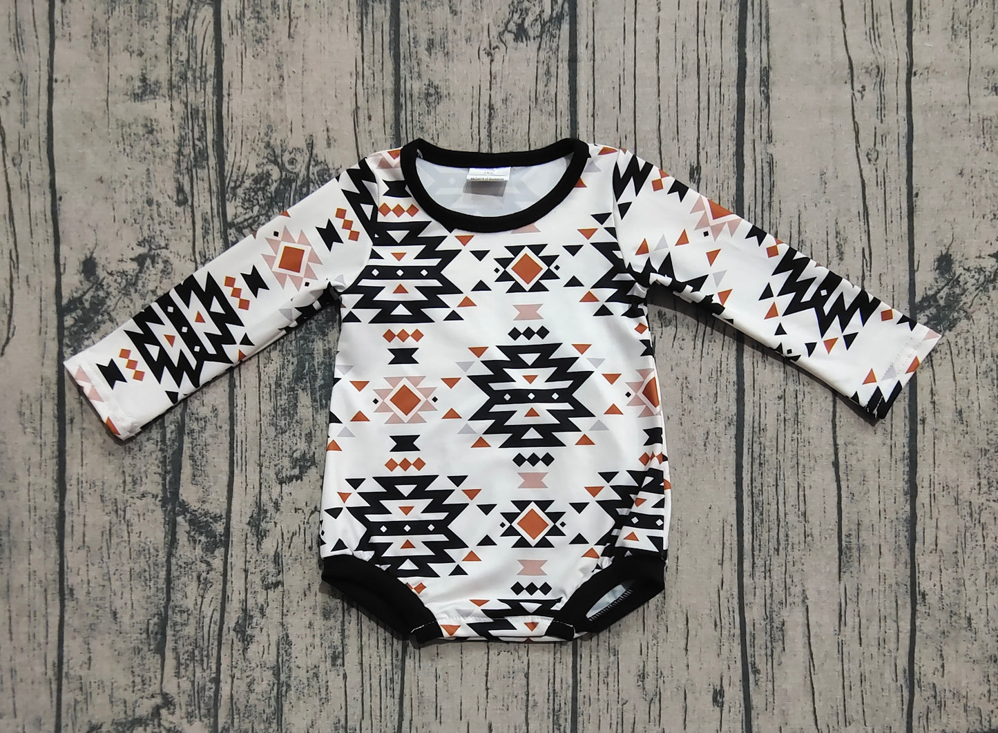 Baby Infant Boys Rompers Aztec Western Long Sleeve Rompers preorder LR1822 8.2