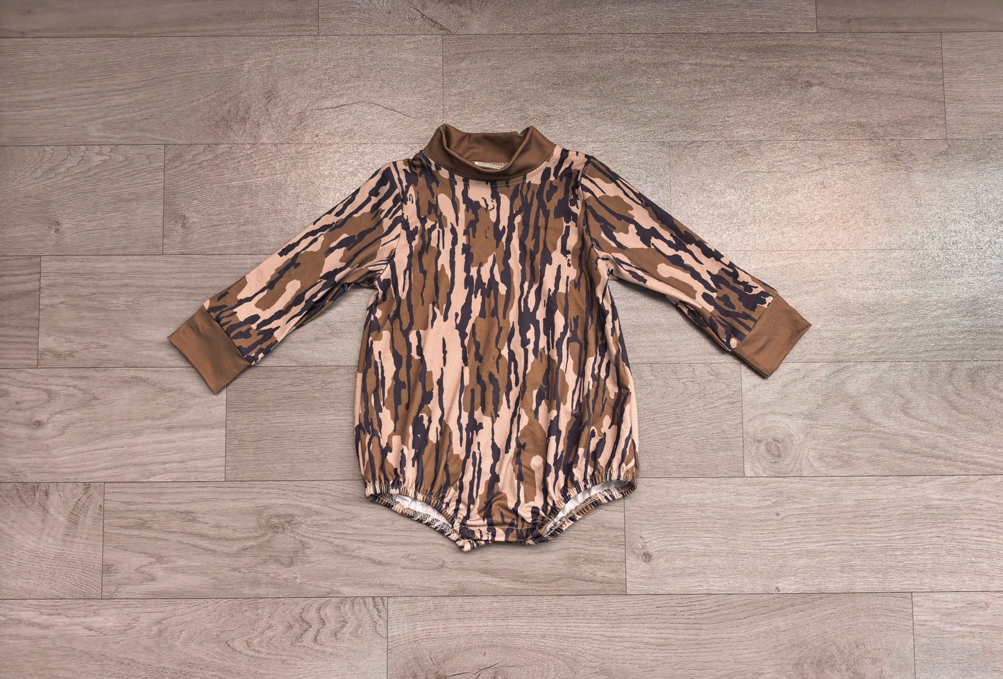 Baby Boys Rompers Long Sleeve Wood Camo Rompers Preorder LR3259