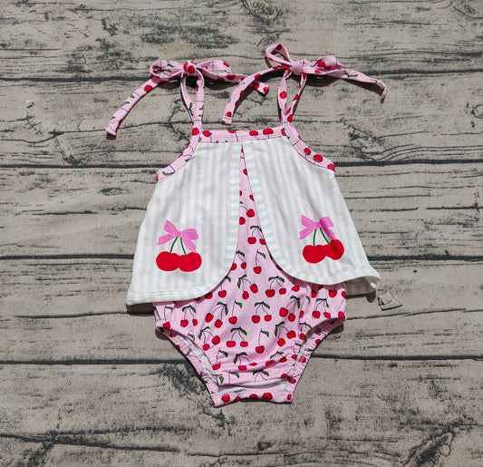 Baby Infant Girls Rompers Cherry Straps Rompers Preorder SR2279 3.20