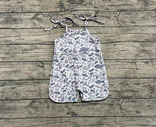 Baby Girls Rompers Grey Camouflage Straps Jumpsuits preorder SR2827 3.26