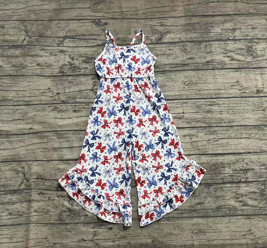 Baby Girls Jumpsuits Bows 4th Of July Straps Jumpsuits preorder SR2865 3.28
