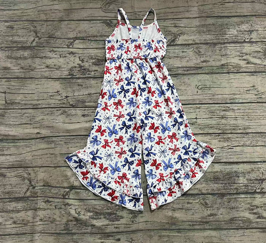 Baby Girls Jumpsuits Bows 4th Of July Straps Jumpsuits preorder SR2865 3.28