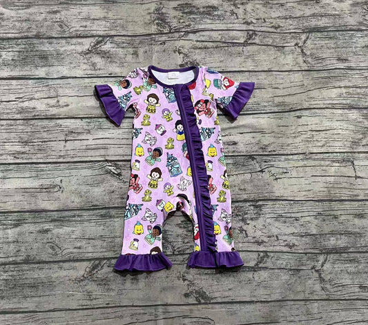 Baby Infant Girls Rompers Cartoon Princess Zip Rompers preorder SR2870 3.26