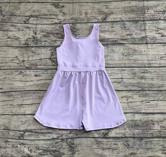 Baby Girls Jumpsuits Lavender Sleeveless Yoga Jumpsuits Preorder SR3020 5.12
