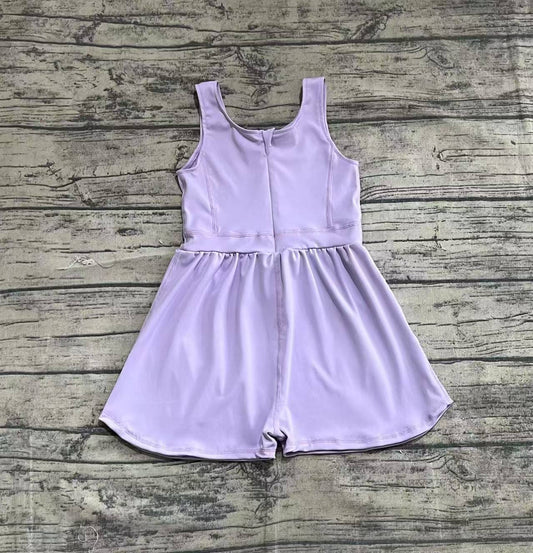 Baby Girls Jumpsuits Lavender Sleeveless Yoga Jumpsuits Preorder SR3020 5.12