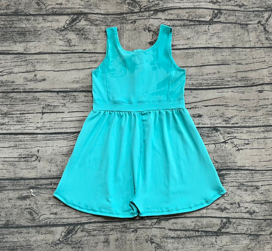 Baby Girls Jumpsuits Green Sleeveless Yoga Jumpsuits Preorder SR3023 5.12