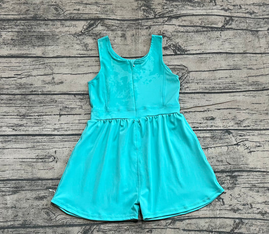 Baby Girls Jumpsuits Green Sleeveless Yoga Jumpsuits Preorder SR3023 5.12