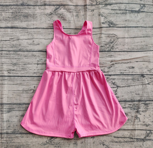 Baby Girls Jumpsuits Pink Sleeveless Yoga Jumpsuits Preorder SR3024 5.1
