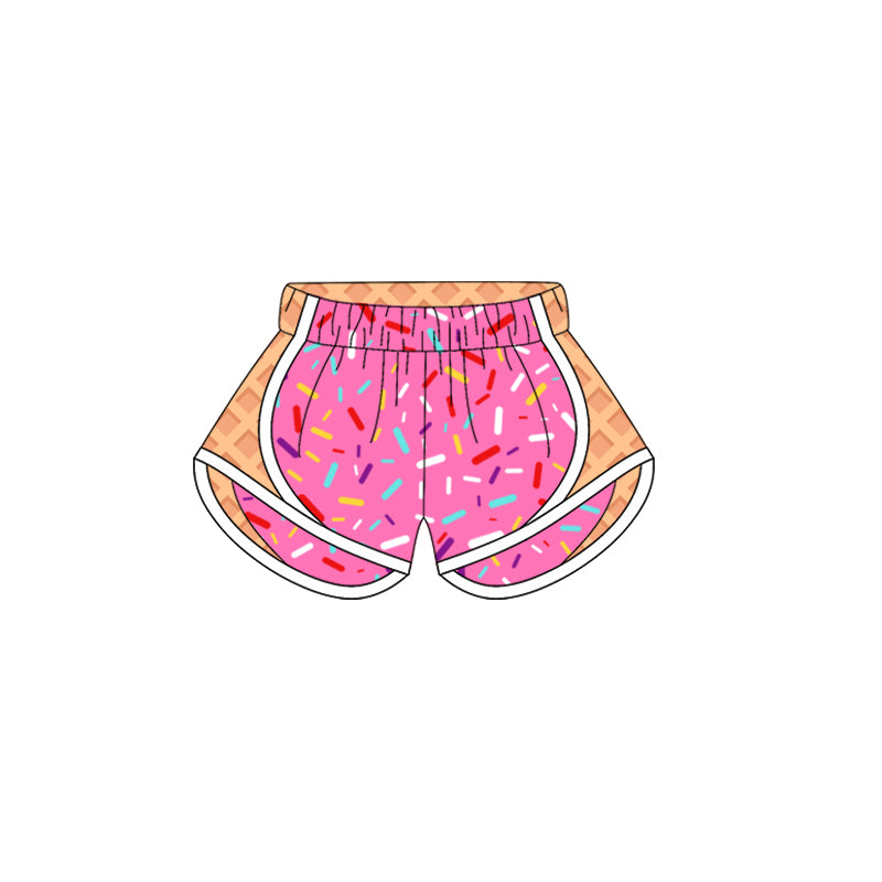Baby Girls Shorts Pink Ice-cream Drip Yoga Shorts Bottoms Preorder SS0570 3.29
