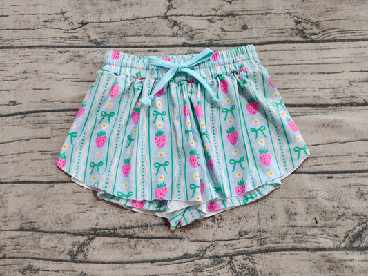Baby Girls Shorts Strawberry Green Bows Summer Shorts Bottoms Preorder SS0580 5.7