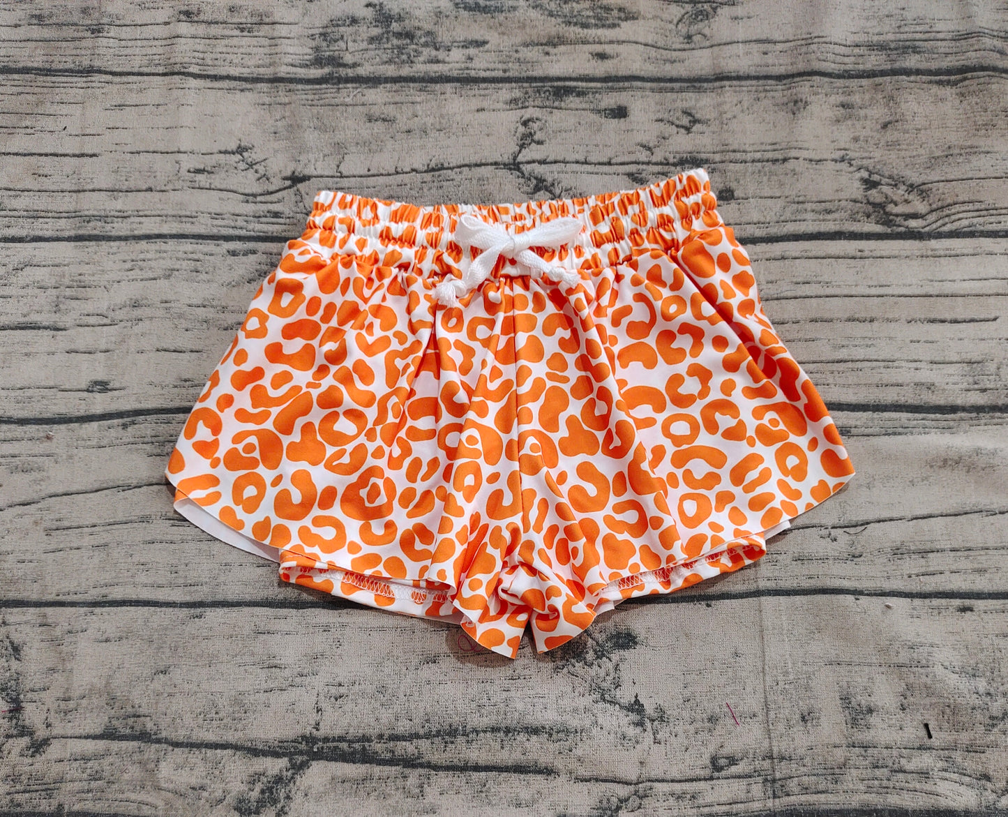 Baby Girls Shorts Orange Leopard Summer Shorts Bottoms Preorder SS0584 5.7
