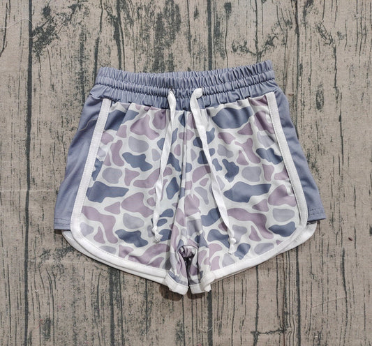 Baby Girls Light Grey Camo Southern Shorts Bottom Preorder SS0740 11.15