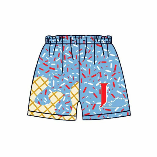 Preorder (moq 5)Baby Boys Drip Blue L Sprinkles Team Shorts Bottoms 6.26