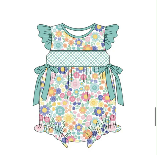 Preorder(moq 5) Baby Girls Rompers Bubbles