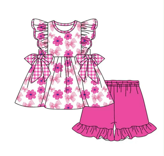 Preorder Moq 5 Baby Girls Clothes Flowers Kids Outfits