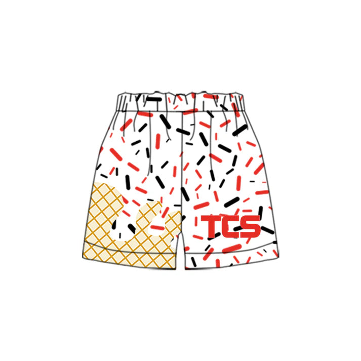 Preorder(moq 5) Baby Boys Red Drip TCS Team Shorts Bottom 8.11